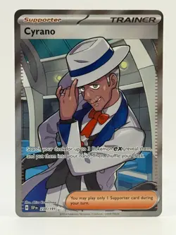 2024 Near Mint Pokemon Cyrano 230/191 UR Sv08: Surging Sparks Ultra Rare NM - Image 1
