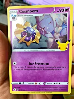 COSMOEM - 2021 Pokemon Celebrations 25th Anniversary Holo Foil Card 014/025 - Image 4