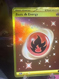 Basic Fire Energy - 230/197 - Pokemon Obsidian Flames Secret Rare Card NM Holo - Image 3