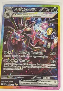 Pokemon TCG Hydreigon EX Holo Card Sir 240/191 SV08 Surging Sparks NM Condition - Image 1