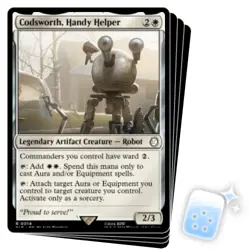 CODSWORTH, HANDY HELPER X4 Universes Beyond: Fallout Magic MTG MINT CARD - Image 1