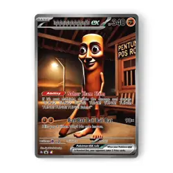 Italian Brainrot Pokemon Card - Tung Tung Tung Sahur Custom Meme Art - Image 1