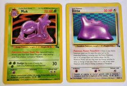 ** POKEMON CARDS ** WoTC FOSSIL ** MUK (13/62) & DITTO (3/62) NON HOLO ** - Image 1