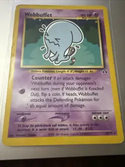 Wobbuffet Neo - Unlimited - Moderately Played Pokemon Card - English - Image 1