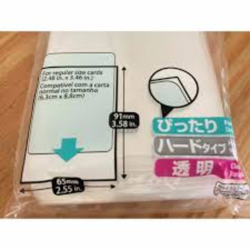 Daiso Trading Card Sleeves R-7 Japan 6.5cm ×9.1cm ×0.01cm 10 set - Image 4