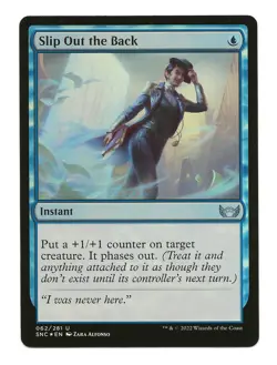 Slip Out the Back MTG Foil Instant Card Streets of New Capenna 1x NM - Image 1