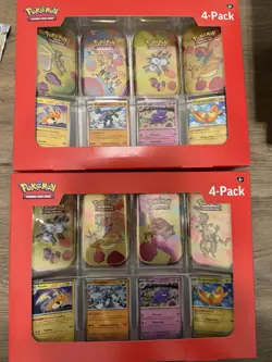 NEW Pokemon 4 Mini Tins 4 Promo Cards Bundle 151 Sam's Club IN HAND - LOT OF 2 - Image 1