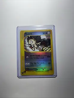 Pokemon TCG Meowth Expedition Reverse Holo Foil Card 121/165 Near Mint Condition - Image 1
