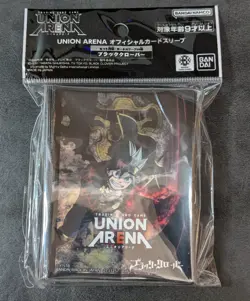Union Arena Official Sleeve Black Clover Asta (60 card sleeves) - Image 1