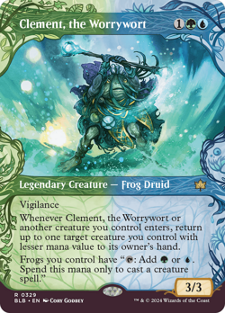 Clement, the Worrywort MTG EDH Commander Deck, Simic Bounce! Premium Built! - Image 3