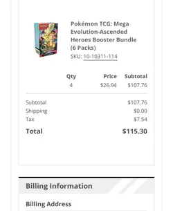 Pokemon TCG: Mega Evolution-Ascended Heroes Booster Bundle (6 Packs)- Lot of 4 - Image 2