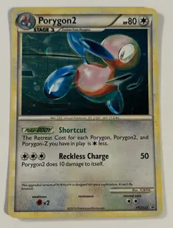 Porygon2 HeartGold SoulSilver HGSS23 Promo Black Star Pokemon TCG Holo - Image 1