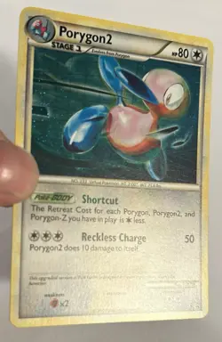 Porygon2 HeartGold SoulSilver HGSS23 Promo Black Star Pokemon TCG Holo - Image 3