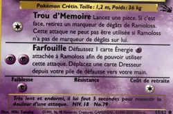 Pokemon TCG Slowpoke Fossil 55/62 Regular 1999-2000 Wizards Base Set “French” - Image 3