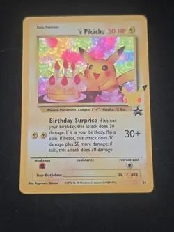 ______'s Pikachu 24/53 Celebrations: Classic Collection Holo Pokemon TCG LP - Image 1