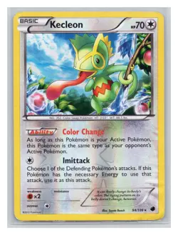 Pokemon TCG Kecleon 94/116 Plasma Freeze Reverse Holo DMG - Image 1