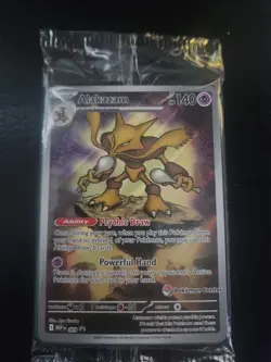 Sealed Alakazam Mega Evolutions 009 Promo from Pokemon Center ETB - Image 1