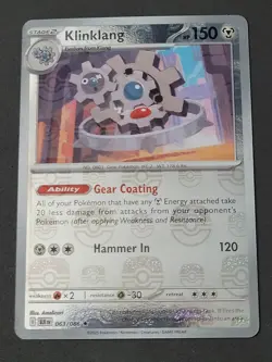 Klinklang 063/086 NM Master Ball Rare - Black Bolt Pokemon TCG - Image 1