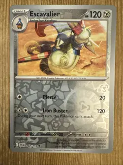 Escavalier 102/159 Reverse Holo Pokemon TCG: Journey Together NM - Image 1