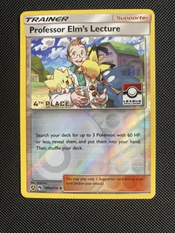 Professor Elm's Lecture - 188a/214 - 4th Place - Pokemon League Challenge NM - Image 1
