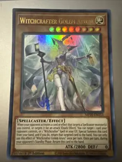 Witchcrafter Golem Aruru●YUGIOH●RIRA●SECRET RARE●ENGLISH●1st ED●NM●34229 - Image 1