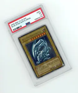 2002 Yu-Gi-Oh! BLUE EYES WHITE DRAGON HOLO SDK-001 PSA 1.5 GRADED! - Image 1