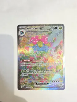 2023 Pokemon Card Venusaur ex 198/165 - Scarlet & Violet 151 Secret Rare Holo NM - Image 1