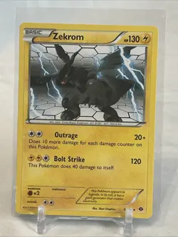ZEKROM 50/99 2012 BW NEXT DESTINIES RARE NON HOLO Pokemon CARD - VLP - Image 1