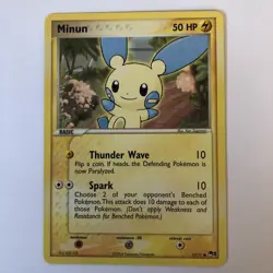 Pokemon TCG Card - POP #1 Promo 12/17 - MINUN Non-Holo - Image 3