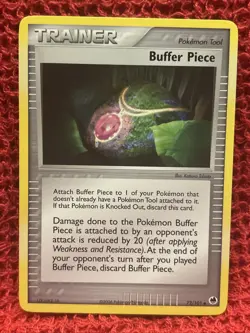 Buffer Piece 72/101 EX Dragon Frontiers Pokemon Card Non Holo Trainer - NM 2006 - Image 1