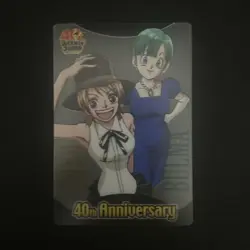 Dragon Ball x One Piece Jump Magazine 40th Anniversary Card Bulma & Nami - Image 1