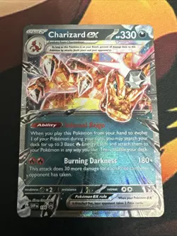 Pokemon TCG Charizard EX Black Star Promo Holo Card 196 - Image 1