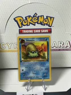1st Edition Omanyte - Fossil - #52/62 - Vintage Pokemon Card 1999 WOTC - NM - Image 2