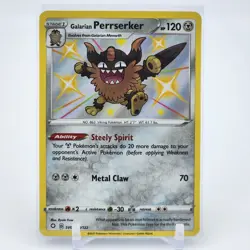 Perrserker - SV087/SV122 - Baby Shiny - Shining Fates - Pokemon Card - NM/M - Image 1