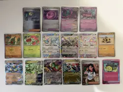 Pokemon Prismatic Evolution 16 CARD Collection Lot MasterBall, EX, Pokeball, SR - Image 1