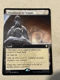 mtg borderless Abandoned Air Temple, land, Avatar the Last Airbender, unplayed - Image 1
