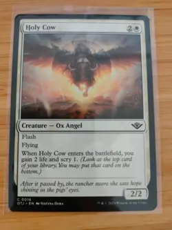 MTG Holy Cow 0016 Outlaws of Thunder Junction M/NM Free UK P&P - Image 1