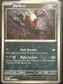 Darkrai 136/197 Reverse Holo Obsidian Flames Pokemon NM / M - Free Shipping - Image 1