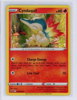 Pokemon TCG Cyndaquil SWSH221 Black Star Promo Holo Rare NM/M - Image 1