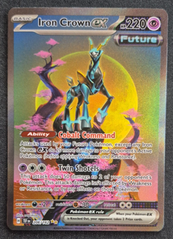 2024 Pokemon Temporal Forces TEF-EN Iron Crown ex #206/162 Special Illustration - Image 1