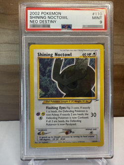 2002 Pokemon Neo Destiny: #110 Shining Noctowl - Holo - PSA 9 - Image 1
