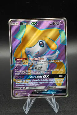 Jirachi GX 79a/236 Unified Minds Alternate Art Full Art Promo Holo Pokemon LP + - Image 1