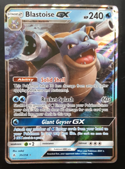 Blastoise GX - 35/214 - Unbroken Bonds Pokemon Sun & Moon Ultra Rare Holo - LP - Image 1