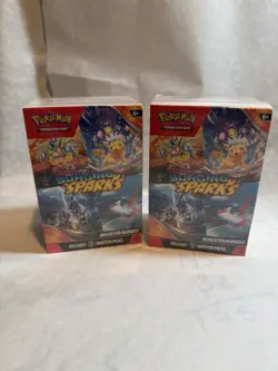 Pokemon TCG Scarlet and Violet Surging Sparks Booster Bundle, Sealed Lot of 2 - Image 1