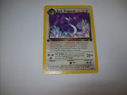 Dark Dragonair 33/82 Team Rocket Pokemon Vintage 1st Edition LP Free Shipping - Image 1