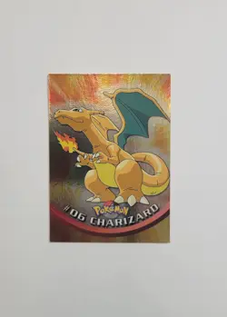 Charizard #06 - Topps Holo Foil - Pokemon - 1st Print Blue Logo - LP - Image 1