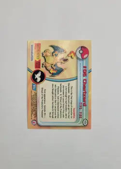 Charizard #06 - Topps Holo Foil - Pokemon - 1st Print Blue Logo - LP - Image 2