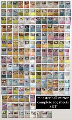 Pokemon Card 151 Monster Ball Mirror Complete Set 165 Sheets Japanese 3003 - Image 1