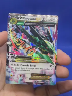 Pokemon XY Roaring Skies M Mega Rayquaza ex 76/108 Ultra Rare LP - Image 2