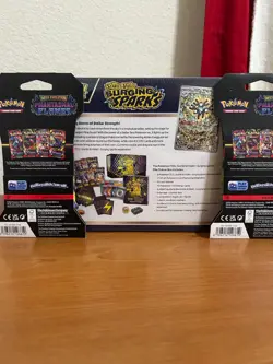 Pokemon Surging Sparks ETB SEALED + 2 Phantasmal flames sleeved booster packs - Image 2